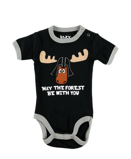 Lazy One Forest Be With You Infant Creeper Onesie