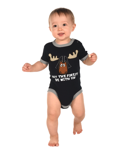 lazy one Forest Be With You Infant Creeper Onesie