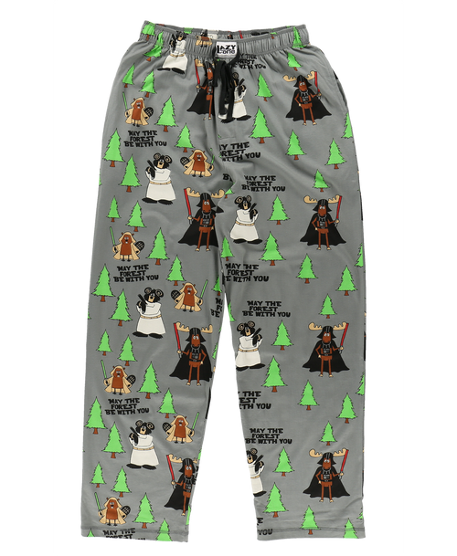 Lazy One Forest Be With You Men's Moose PJ Pants