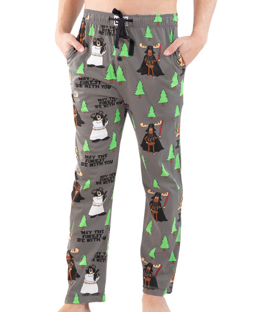 lazy one Forest Be With You Men's Moose PJ Pants