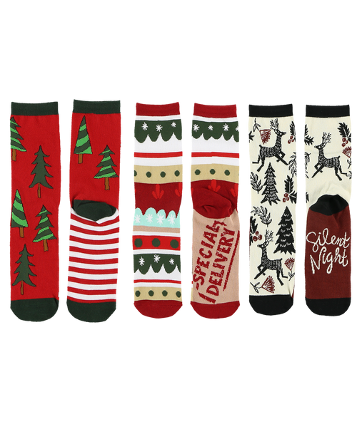 lazy one Fun Christmas Sock 3 Pack