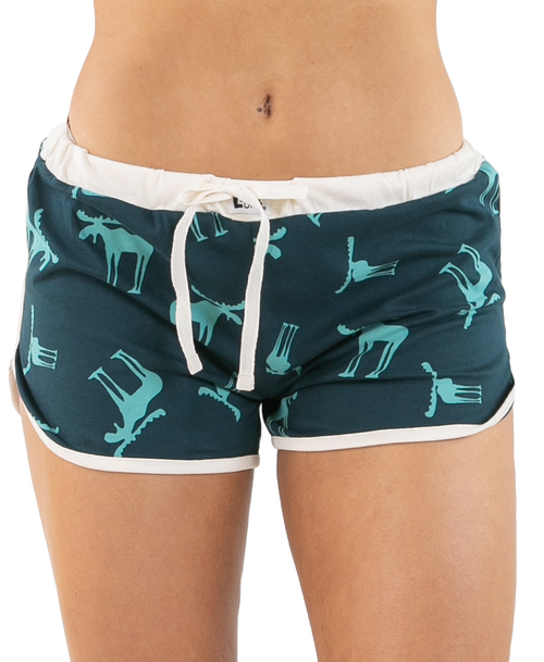 lazy one Funky Moose Blue Women's Shorts