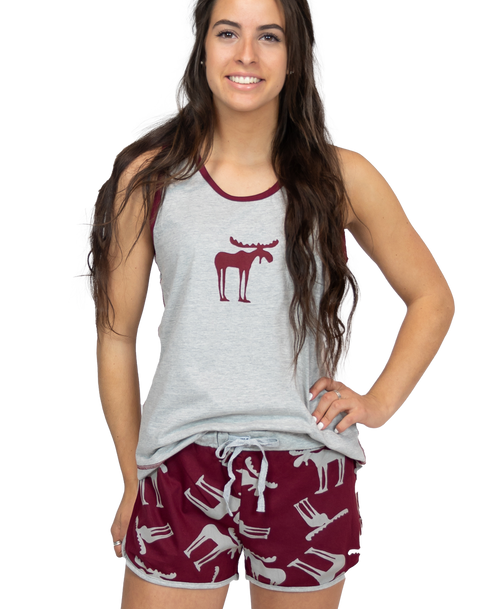 lazy one Funky Moose Women's Tank & Short Set