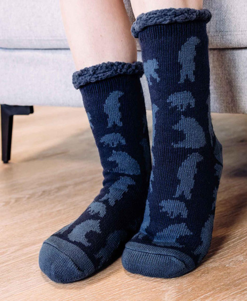 Lazy One Get Lost Bear Plush Sock