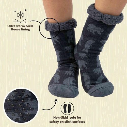 Lazy One Get Lost Bear Plush Sock