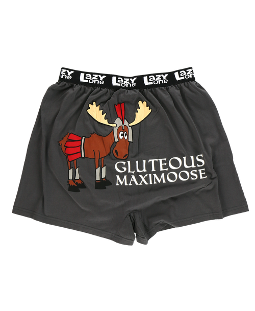 Lazy One Gluteous Maximoose Men's Funny Boxer