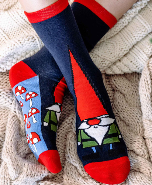 Lazy One Gnome Crew Sock