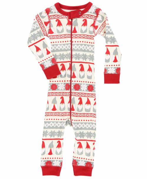 Lazy One Gnome For The Holidays Infant Union Suit