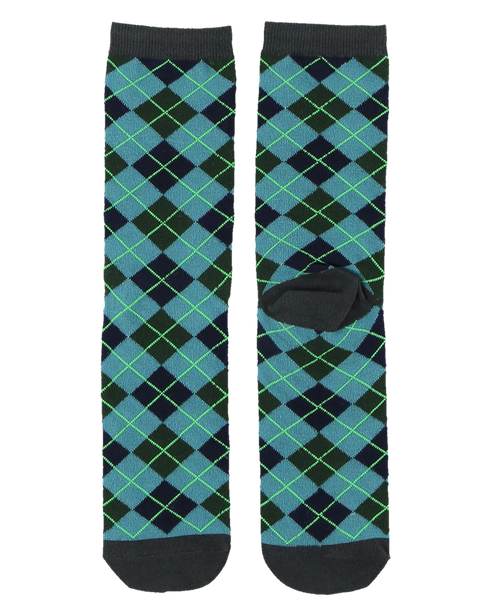 Lazy One Golf Argyle Crew Sock