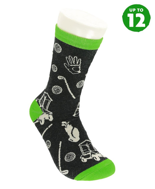 lazy one Golfers Grey Crew Sock