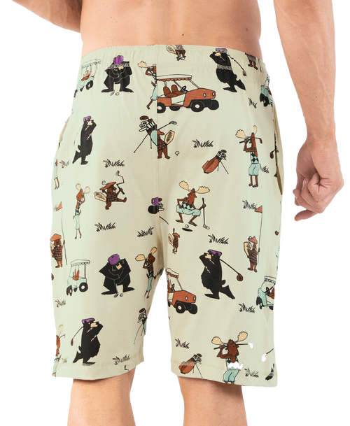 Lazy One Golfing Men's Pajama Shorts