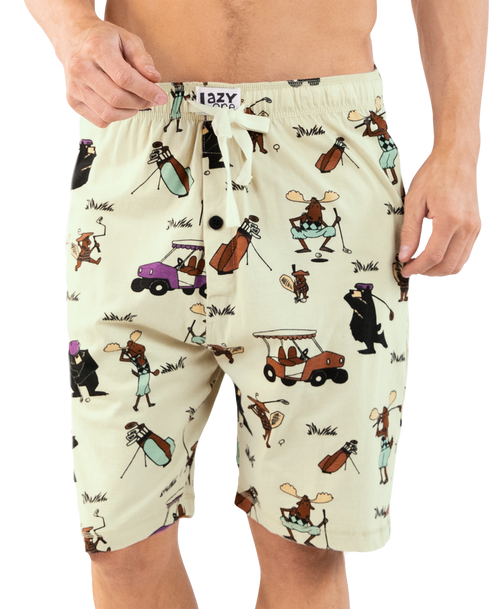 lazy one Golfing Men's Pajama Shorts