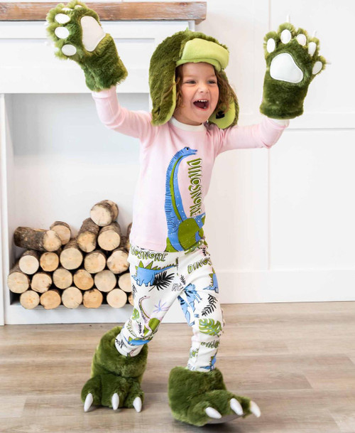 Lazy One Green Dino Kid And Adult Combo Pack