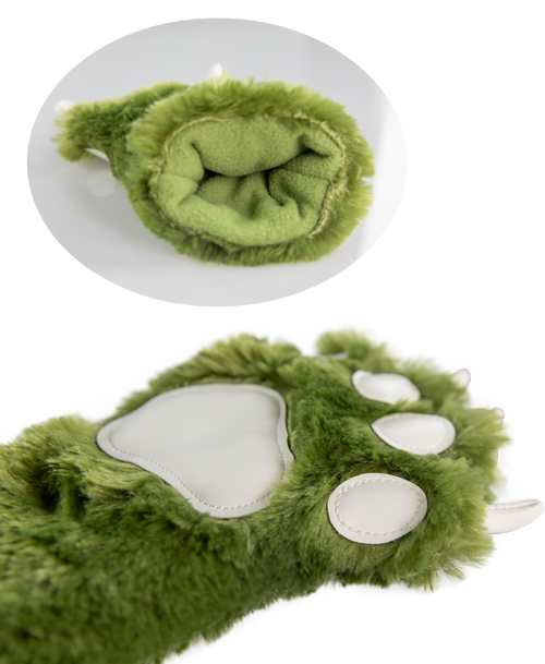 Lazy One Green Dino Kid And Adult Paw Mitt