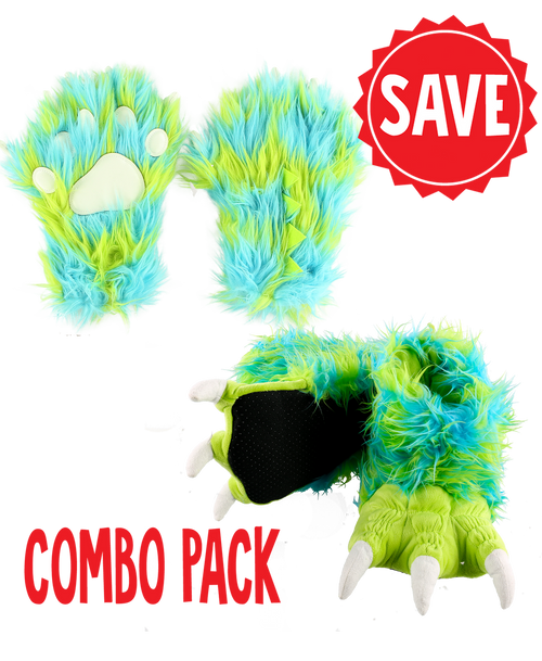 lazy one Green Monster Kid and Adult Combo Pack