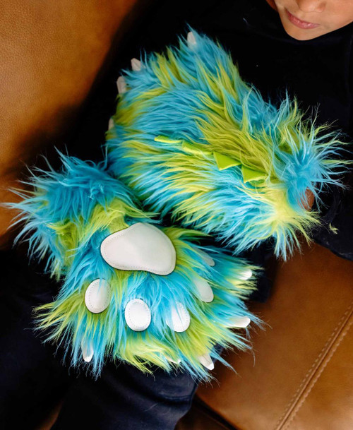Lazy One Green Monster Kid And Adult Paw Mitt