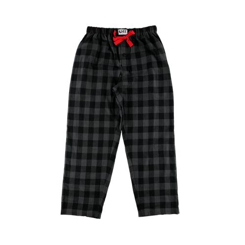 Lazy One Grey Plaid Men's Flannel PJ Pant