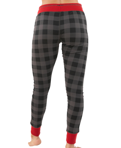 Lazy One Grey Plaid Women's PJ Legging