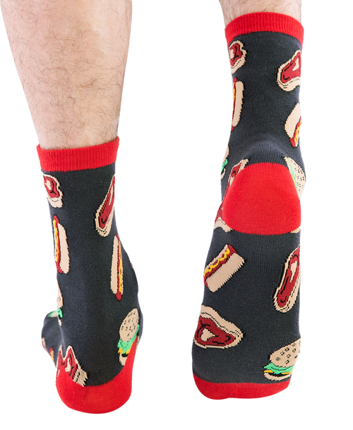 Lazy One Grillin' Meat Crew Sock