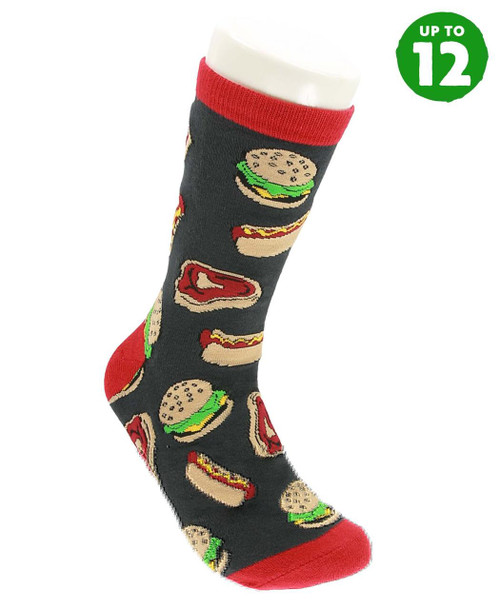 lazy one Grillin' Meat Crew Sock