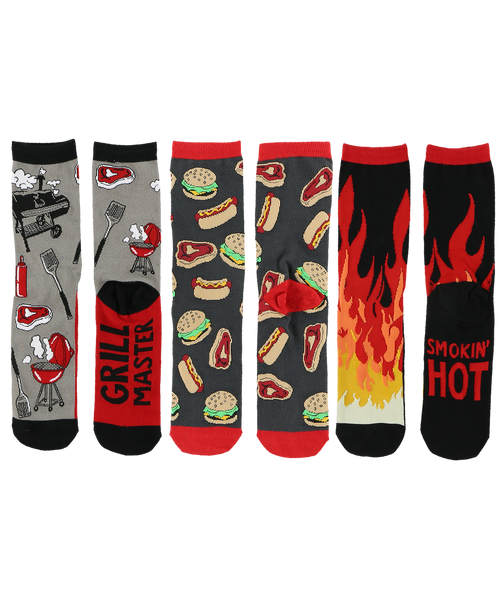 lazy one Grillin' Sock 3 Pack