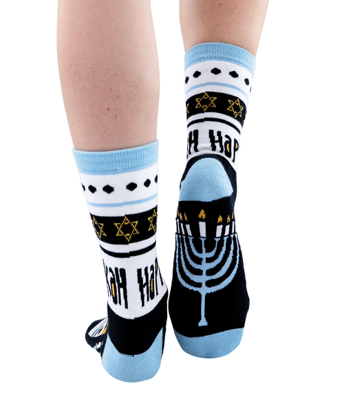 Lazy One Hanukkah Crew Sock