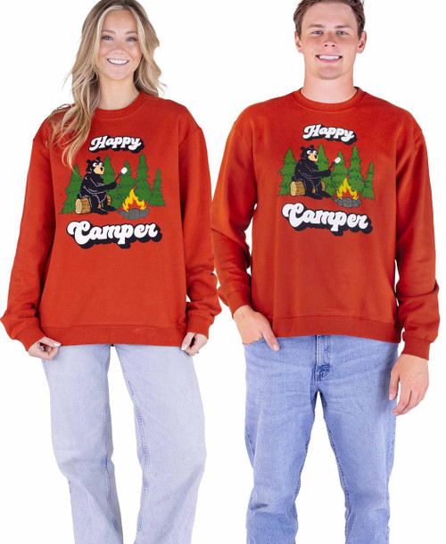 lazy one Happy Camper Bear Sweatshirt