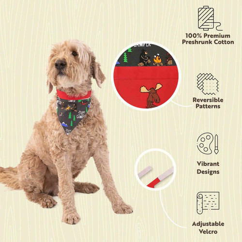 Lazy One Happy Camper Dog Bandana