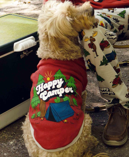 Lazy One Happy Camper Dog Shirt