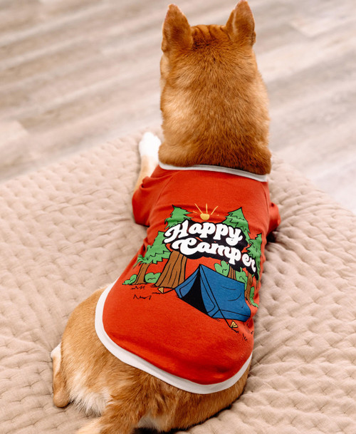 Lazy One Happy Camper Dog Shirt