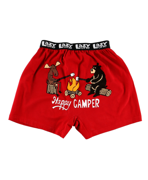 Lazy One Happy Camper Kid Boxer