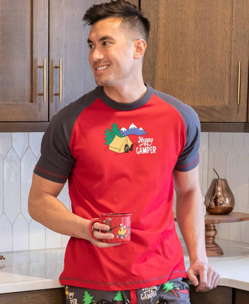 Lazy One Happy Camper Men's PJ Tee
