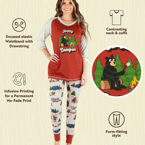 Lazy One Happy Camper Women's Legging Set