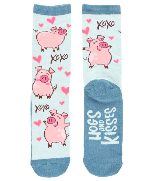 lazy one Hogs & Kisses Crew Sock
