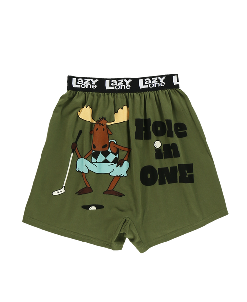 Lazy One Hole In One Men's Funny Boxers