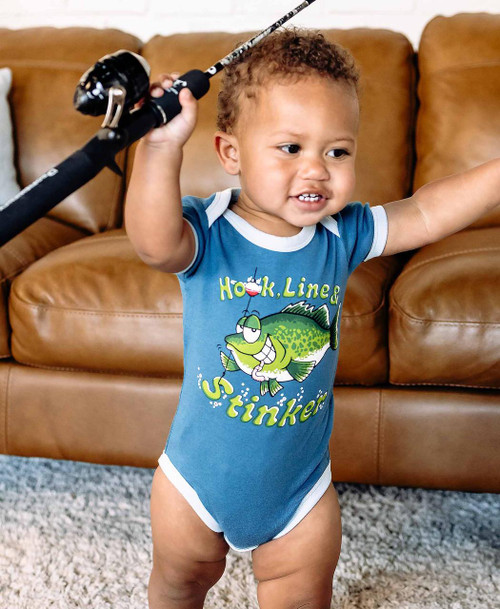 Lazy One Hook Line & Stinker Creeper Onesie