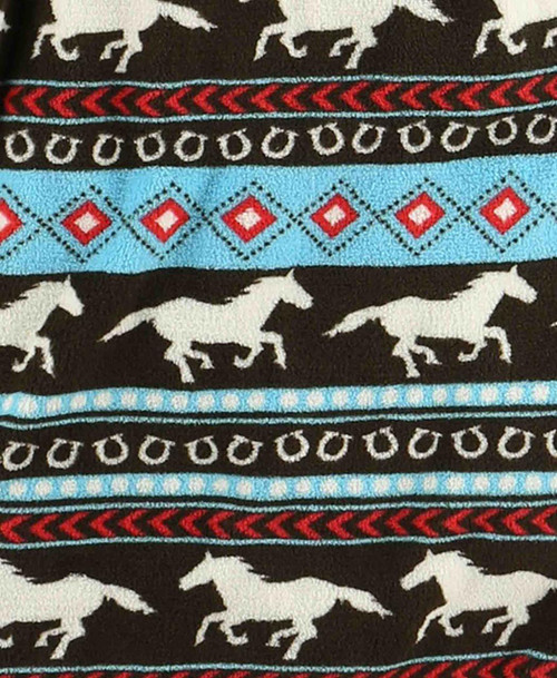 Lazy One Horse Fair Isle Women's Bathrobe