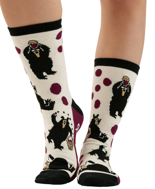 Lazy One Hucklebeary Crew Sock