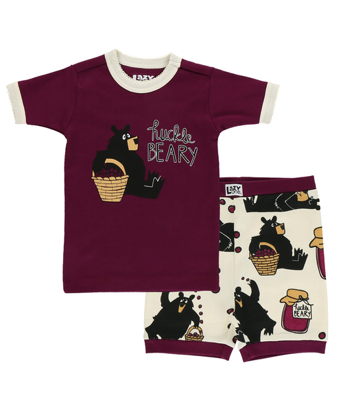 Lazy One Hucklebeary Kid's PJ Short Set