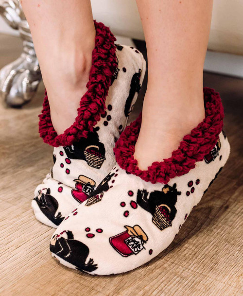 Lazy One Huckleberry Bear Fuzzy Feet Slipper