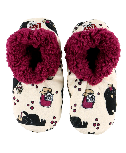 Lazy One Huckleberry Bear Fuzzy Feet Slipper