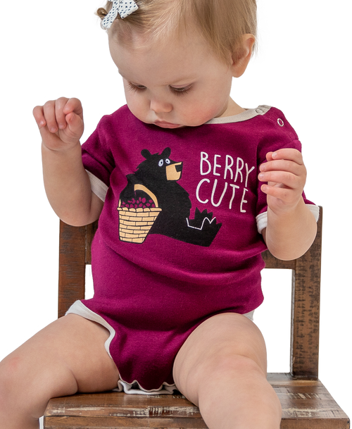 lazy one Huckleberry Bear Infant Creeper Onesie
