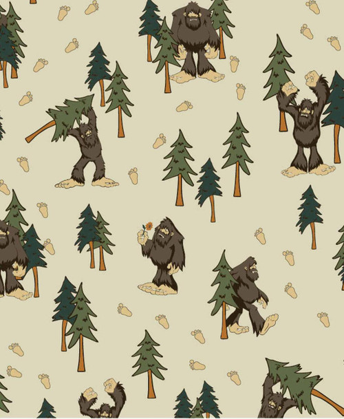 Lazy One I Believe Bigfoot Men's Pajama Short Set