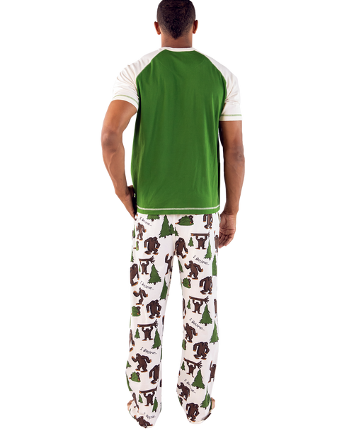 Lazy One I Believe Bigfoot Men's PJ Set
