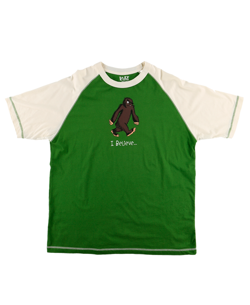 Lazy One I Believe Bigfoot Men's PJ Tee