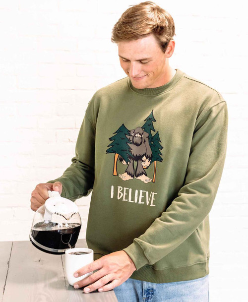 Lazy One I Believe Bigfoot Sweatshirt