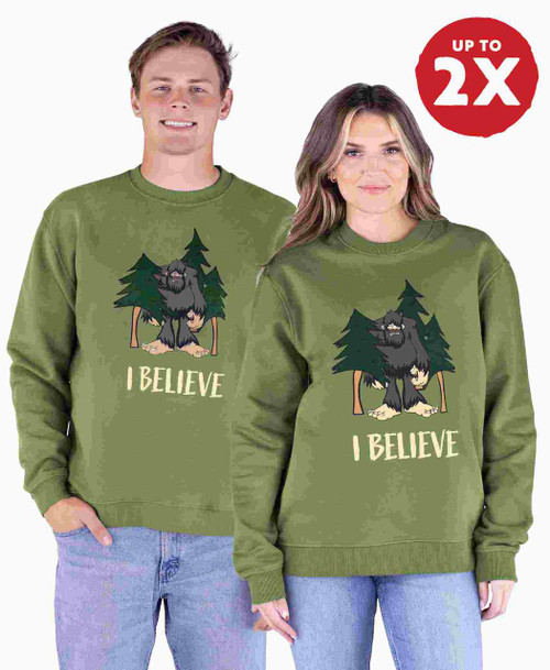 lazy one I Believe Bigfoot Sweatshirt