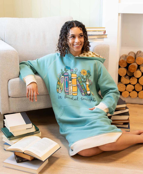 Lazy One I'm Booked Tonight Sleep Hoodie