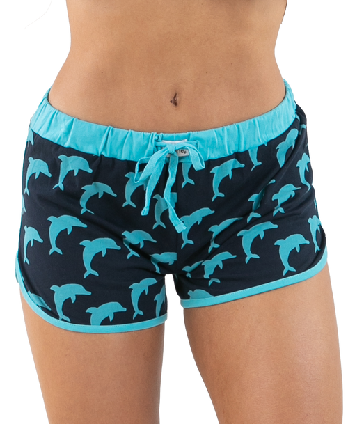 lazy one I'm Flippin' Tired Women's Dolphin Shorts
