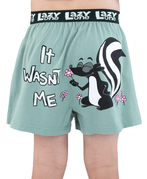 lazy one It Wasn't Me Blue Kid Boxer
